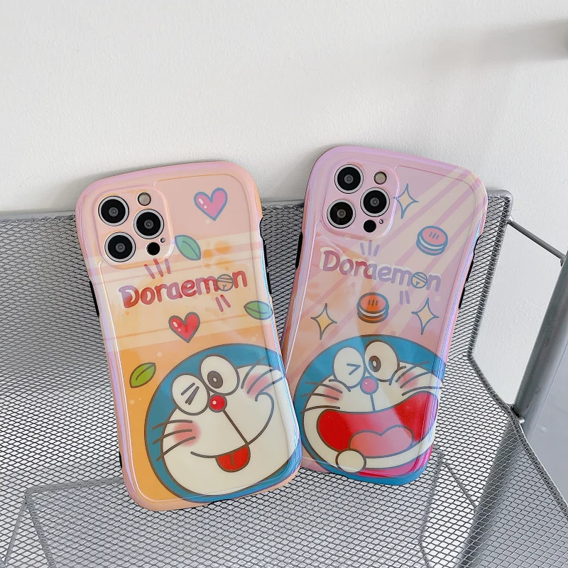 

BANDAI Blu-ray Cartoon Doraemon phone case for iPhone12 12Pro 12Promax 11 13 Pro 11Promax X XS MAX XR cover phone holder