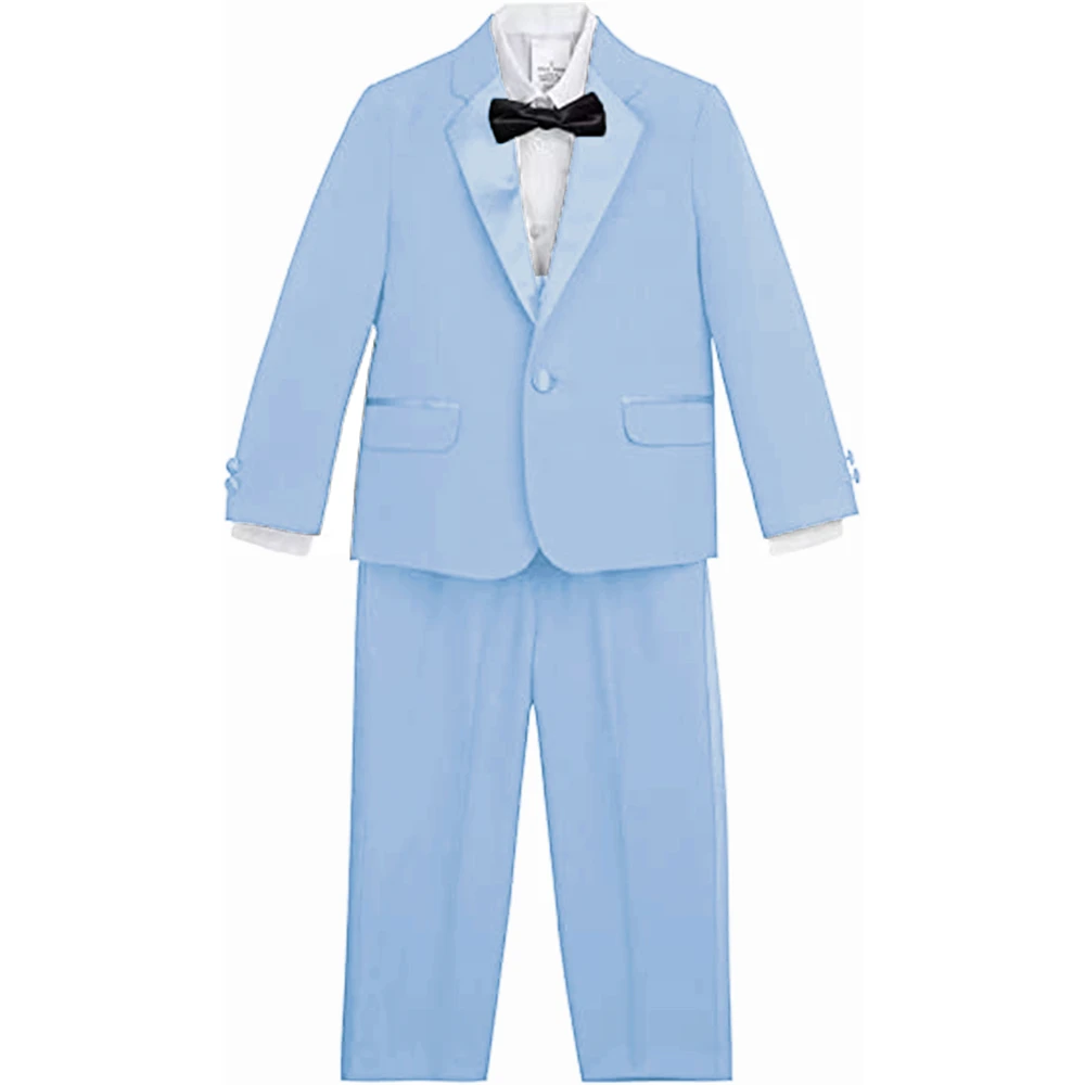 

Colorful Boys Suit Blazer Pants 2 Piece Elegant Children's Suits for Weddings Single Breasted Tuxedo Kids Clothes Costume Prom
