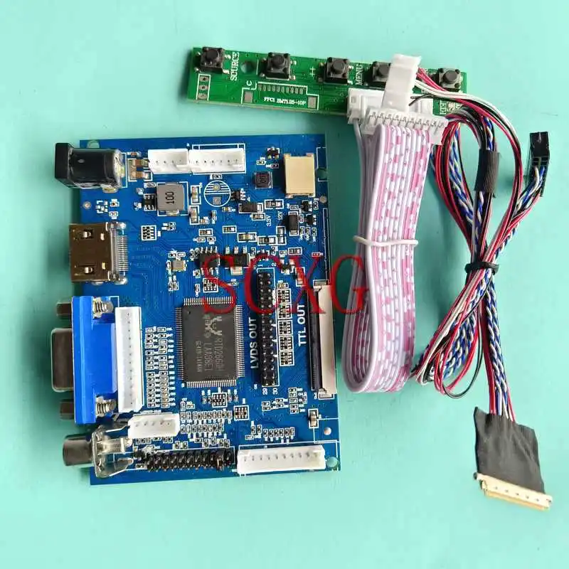 

For N134B6-L02/L03/L04/L01 Laptop LCD Screen Driver Controller Board 1366*768 AV VGA HDMI-Compatible DIY Kit 13.4" 40 Pin LVDS