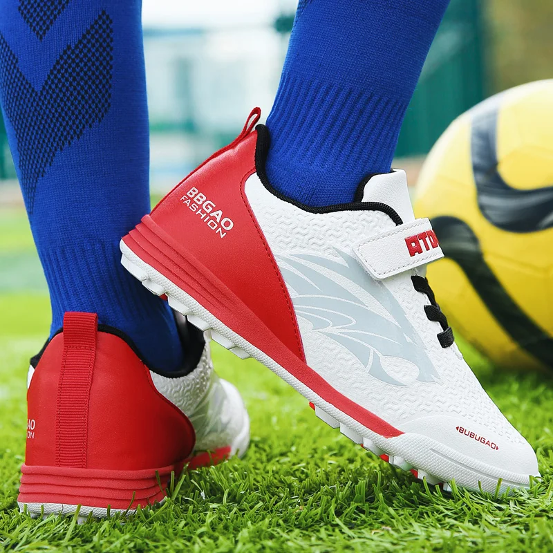 33-39# Personality Stylish And Comfortable Boys Girls Training Game Sneakers Indoor Outdoor Lawn Youth Student Soccer Shoes