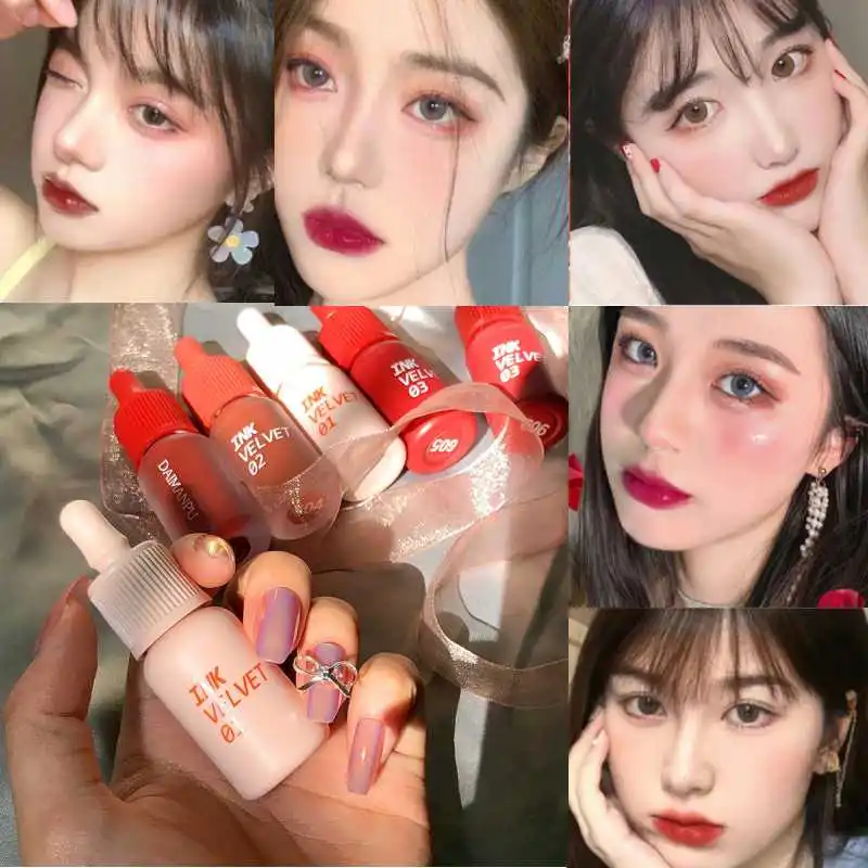 

Lip Gloss Velvet Matte Liquid Lipstick Waterproof Long Lasting Women Red Lip Tint Student Lip Glaze Cosmetics Korean Makeup