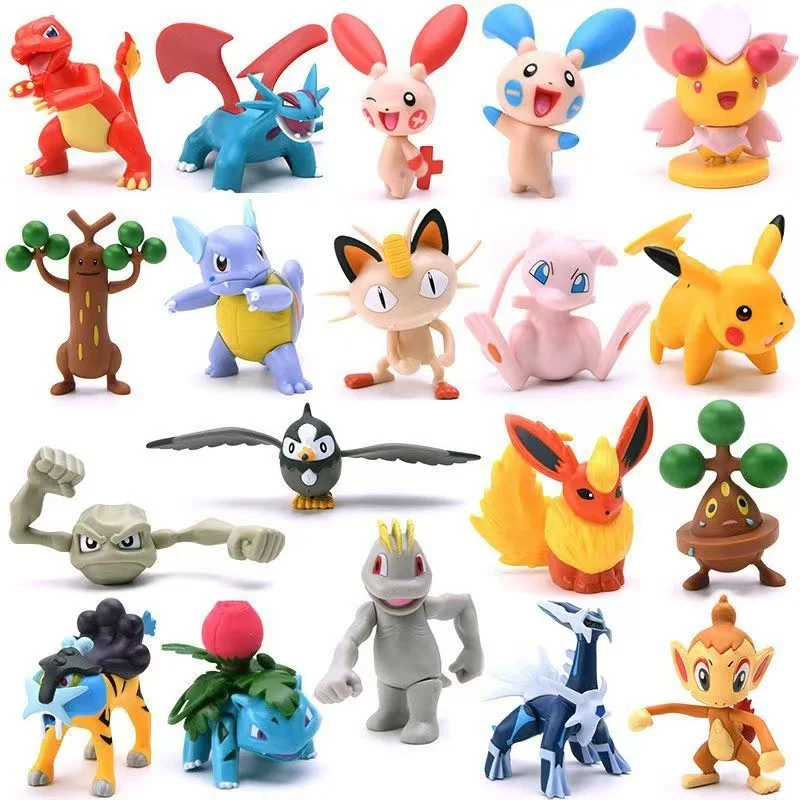 

Фигурки питомцев Pokemon 3-6 см, коллекционные игрушки, фигурки Пикачу, Mewtwo, Mew, групдон, Charizard Venusaur, аниме, кукла, модель, детская игрушка, подарки