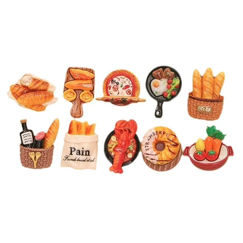 10 шт. имитация еды игрушка горячий горшок хлеб омар пицца сделай сам кремовый