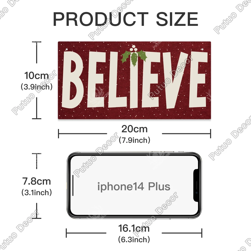 Декоративный деревянный знак Putuo Счастливого Рождества подарок для матери