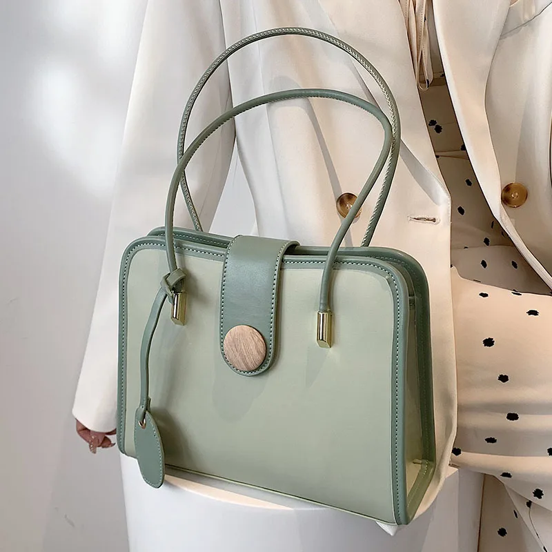 

Fashion Solid Small Shoulder Bags for Women 2022 Summer PU Leather Simple Fashion Handbags Purses Ladies Underarm Totes