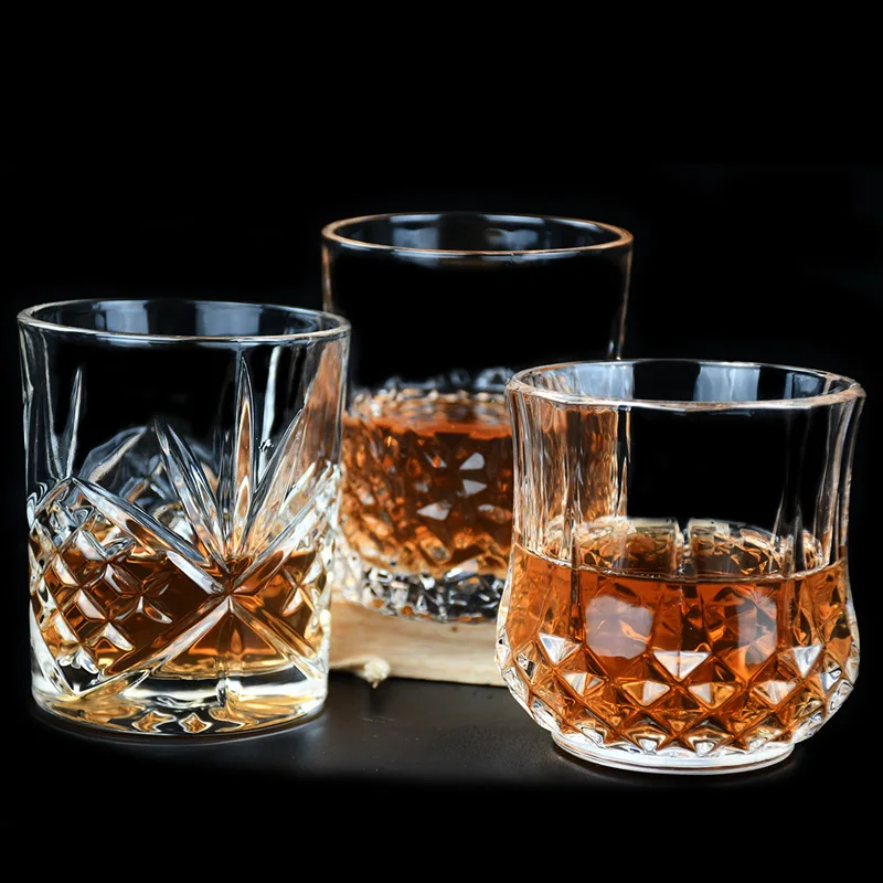 

Creative Whiskey Glass 300ml Birthday Gifts Home Beer Glass Bar Wine Glasses Vintage Valentine's Day Gifts L