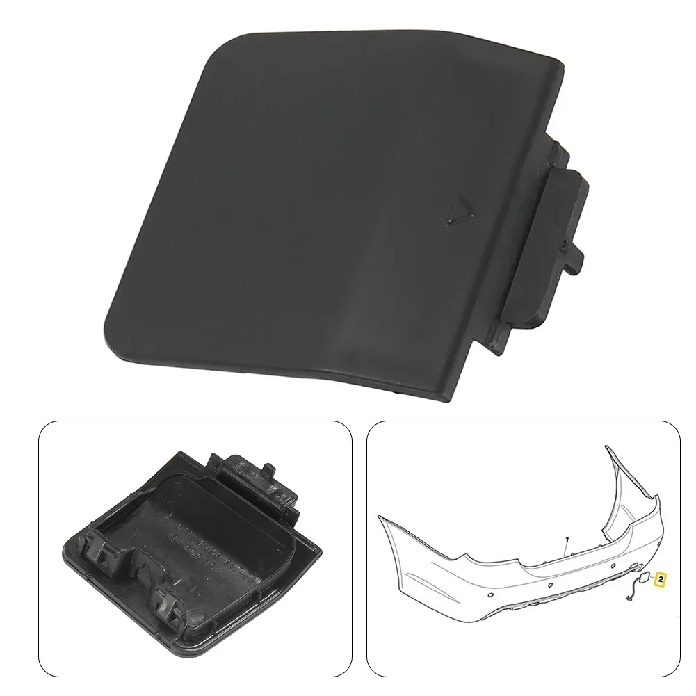 1*для крышки крюка BMW PBT + ПК 7897217 Черный буксирный глазок для бампера 5-местный