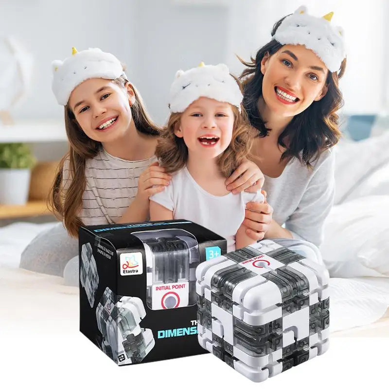 Кубики-пазлы-лабиринты трехмерные декомпрессионные кубики странной формы