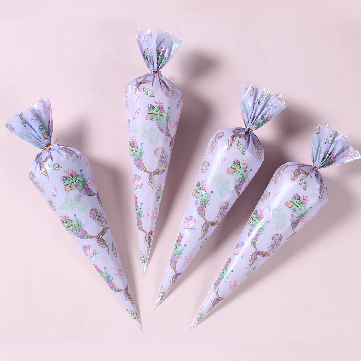 Конфетные пакеты в виде Русалочки подарочные для девочек с хвостом маленькая