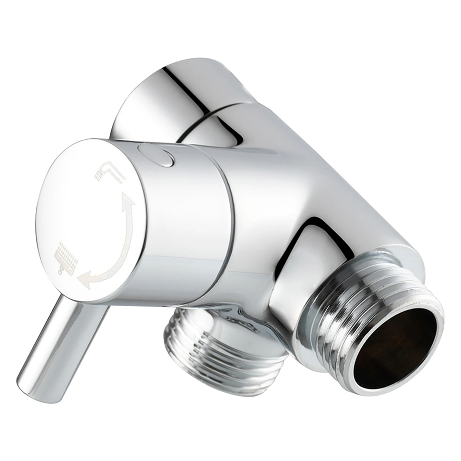 

G 1/2 Connector Adapter 3 Way Replacement Part Bathroom Durable Brass Shower Arm Diverter Valve Universal Handheld Showerhead
