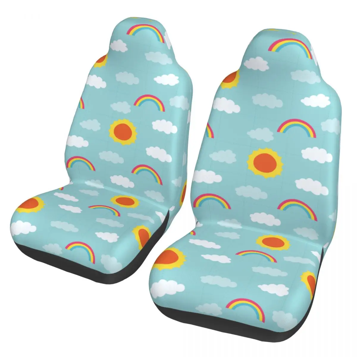

Stars Astronaut Cute Sun Cloud Universal Car Seat Cover Protector Interior Accessories Women Car Seat Covers Seat Protector