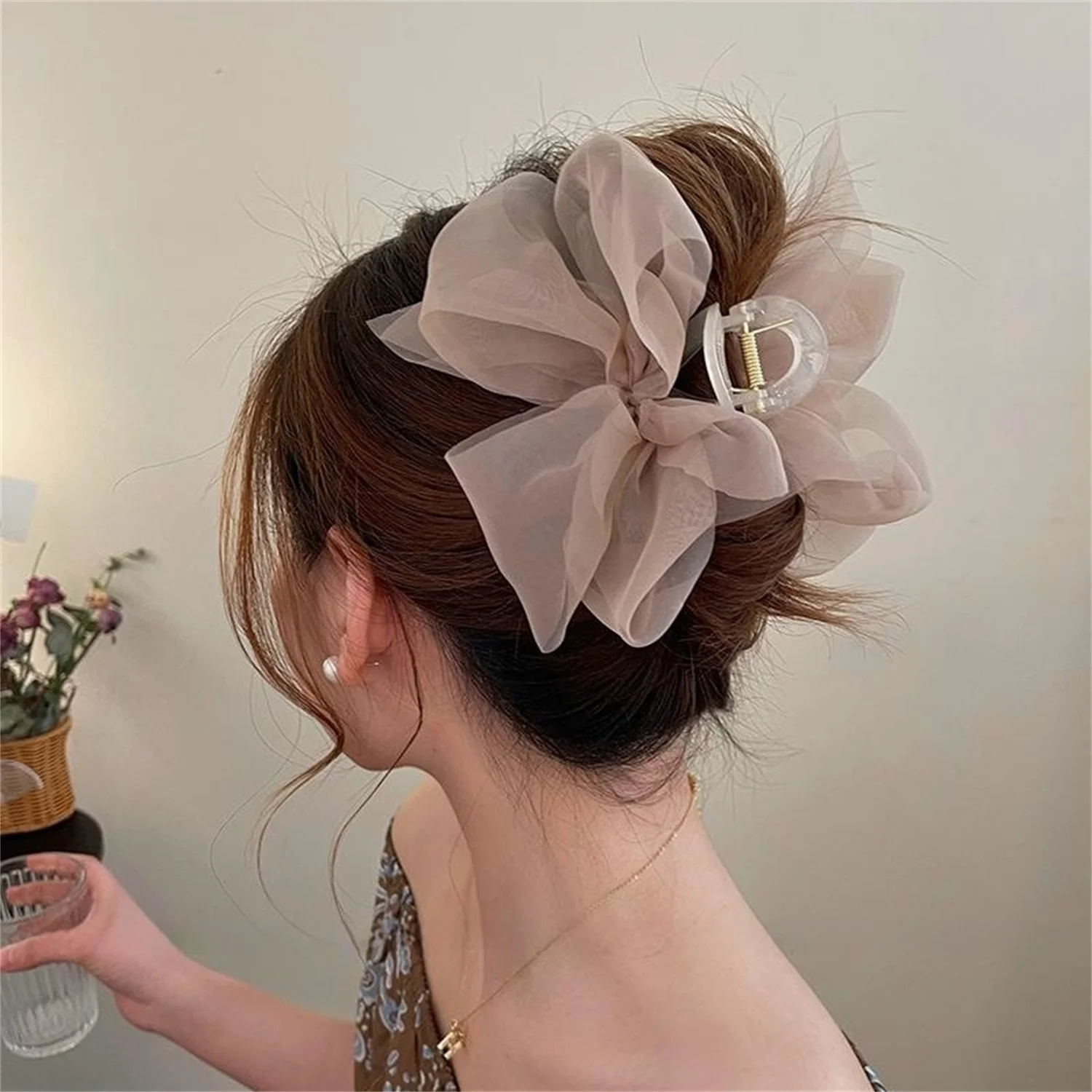 

Женская сетчатая разноцветная быстрая заколка, Женская коса для конского хвоста, заколка для волос, элегантная заколка для волос для девочек, аксессуары для волос, подарок, головной убор