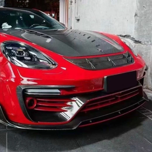 

MSY Style Half Carbon Fiber Car Bumper Chin Fender Flares Engine Hood Wide Body Kit For Porsche Panamera 971