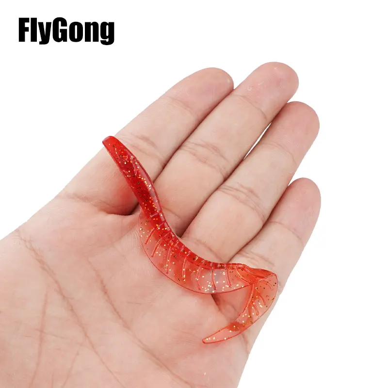 Фото Flygong 20 шт. Мягкая приманка 1,5 г/2,5 г/3,5 г, вьющаяся приманка из червей, воблеры, плавающие приманки, рыболовные светящиеся искусственные одиноч... №5