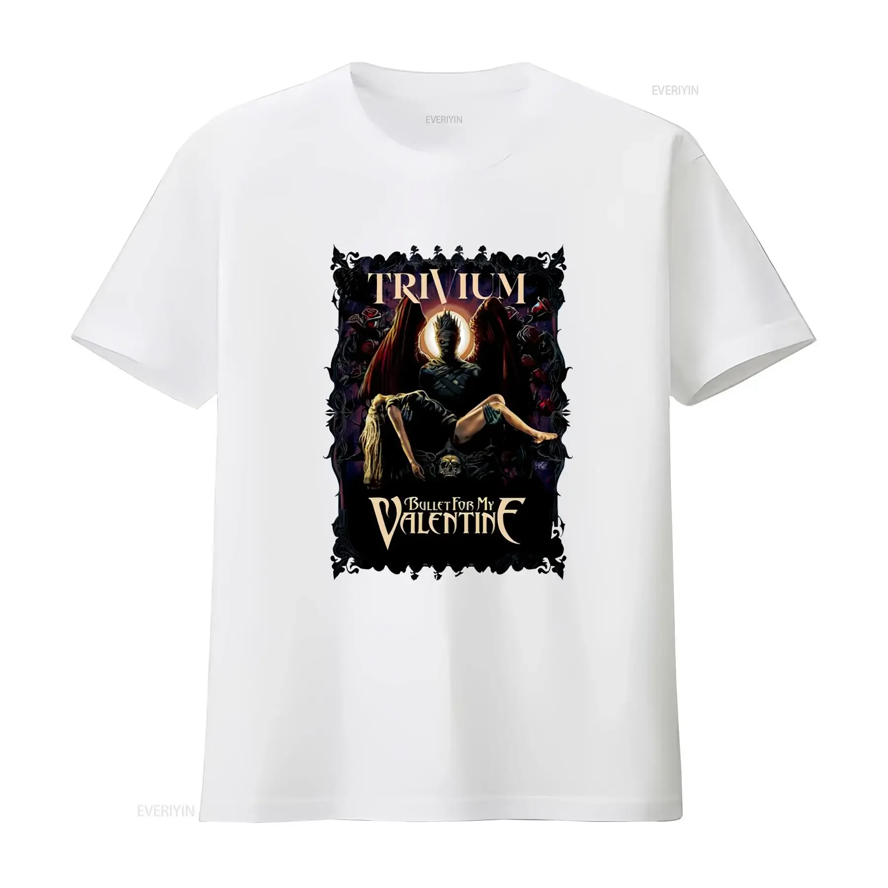 Фото Футболка The Poisoned Ascendancy Tour BFMV Bullet Valentine Trivum Metalcore Metal Band T Shirt 1 Merch с длинными или короткими рукавами, винтажная №4