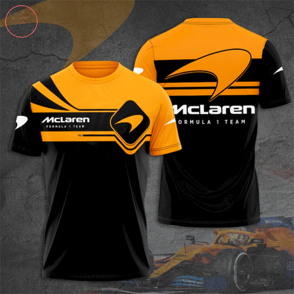 

The latest F1 McLaren Team T-shirt Formula One Top 2023 Hot Selling Men's Racing Quick Dry Shirt Children's Short Sleeve 100-6XL