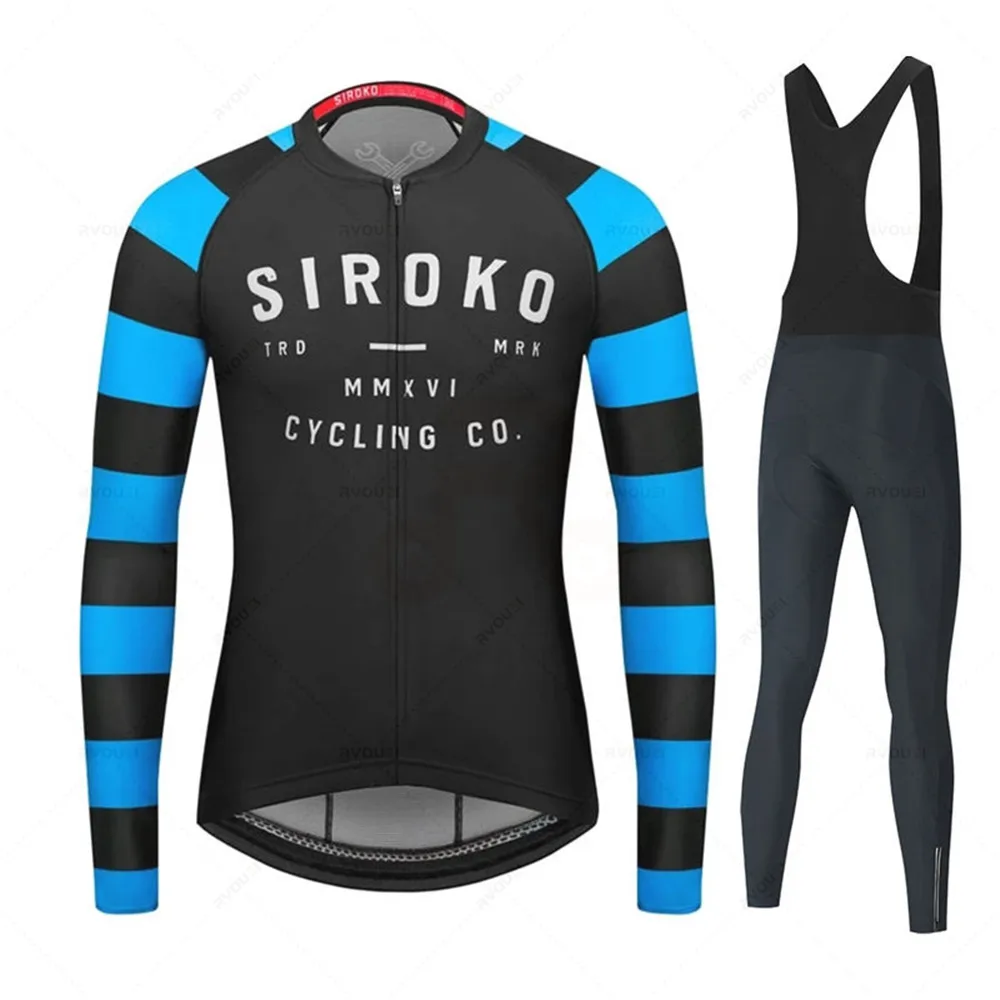 Велосипедная майка SIROKO тонкая уличная теплая одежда с длинным рукавом для весны