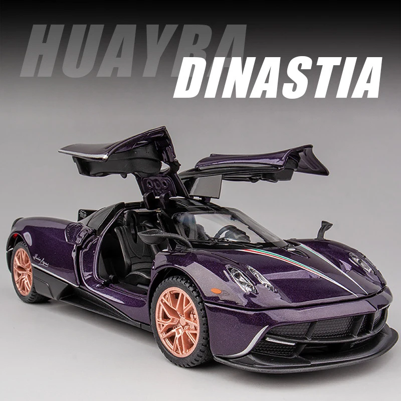 

Супермашина Pagani Huayra Dinastia в масштабе 1:32, модель автомобиля из сплава, детская литая Игрушечная машина, коллекция звука и светильник, подарок ...