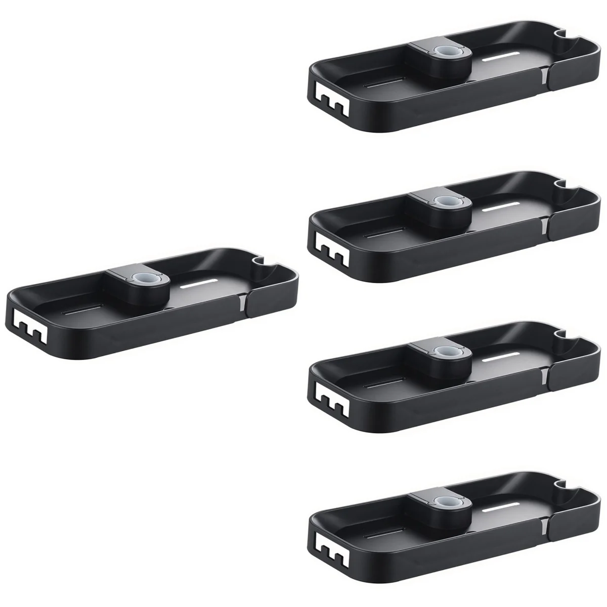 

5pcs Shelf Bathroom Shelf Holder Lifting Rod Storage Rack for Pole