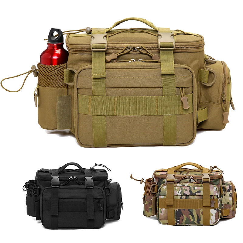 

600D waterproof gun shooting pistol storage bag Military Molle System tactical range bag Hunting equipment tool sling bag
