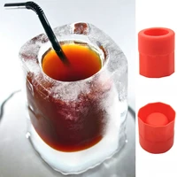 4 grid ice cube tray mold makes shot glasses ice mould novelty gifts ice tray summer drinking tool ice shot glass silicone mold
