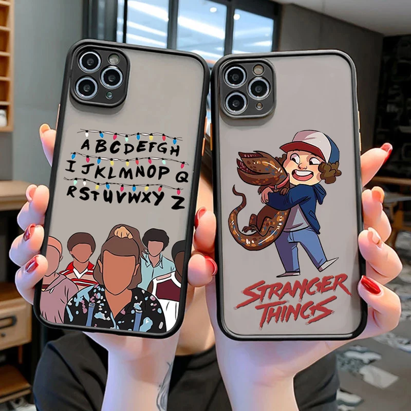 

Stranger Things American TV Show Phone Case For iphone 11 12 13 14 Pro Max Mini X XR Xs Max 7 8 14 Plus Hard PC Protection Cover