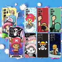 chopper luffy one piece for samsung s21 plus s20 fe a52 a12 5g a8 a7 a6 a5 j4 j5 j6 j7 j8 2018 2017 transparent phone case