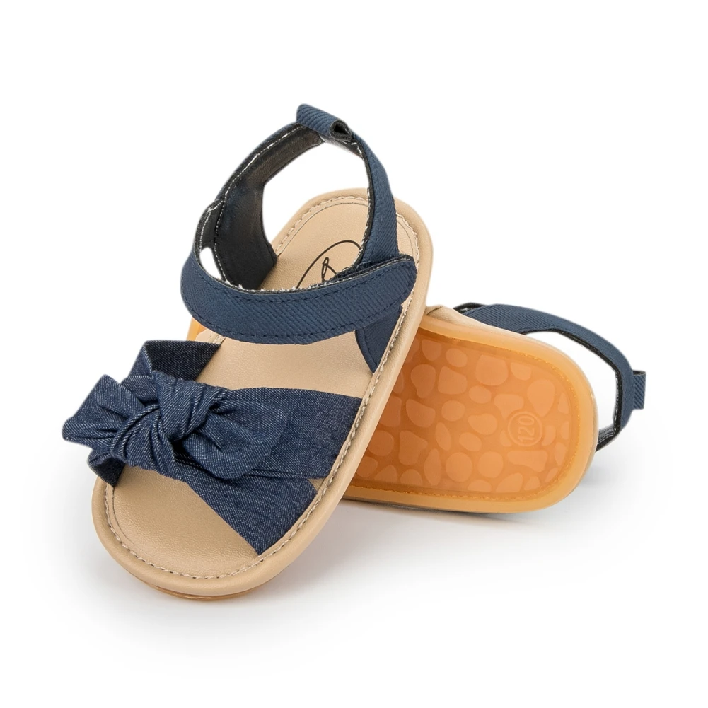 

Summer Baby Girl Sandals Bowknot Beach Shoes Anti-Slip Soft Sole Newborn Girls Toddler Prewalker First Walking Shoes 0-18M