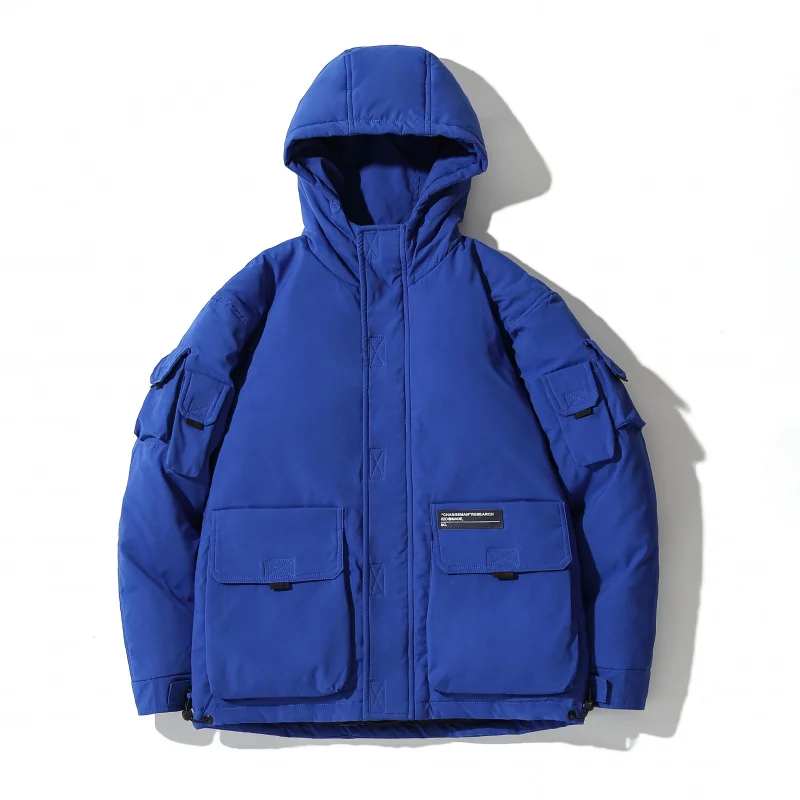 New Men's Down Jacket Winter Thick Men's Short Down Jacket American Puffer Jackets For Men Women White Duck Down Coat Parkas