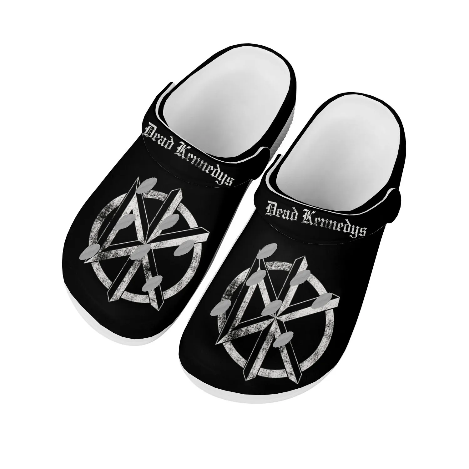 

Dead Rock Band Kennedys Home Clogs Custom Water Shoes Mens Womens Teenager Shoe Garden Clog Breathable Beach Hole Slippers White