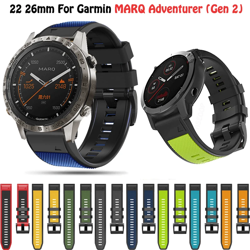 

Ремешок силиконовый для смарт-часов Garmin MARQ Adventurer Golfer (Gen 2)