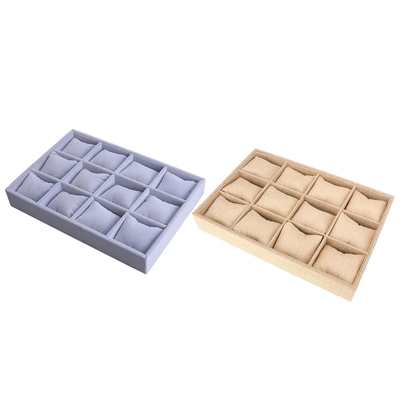 

Шкатулка для хранения часов, 12 ячеек, многофункциональный браслет, шкатулка для часов, подставка под часы, шкатулка