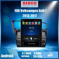 2 din 9 7 tesla screen car multimedia player for volkswagen golf 7 2013 2018 gps navigator 4g carplay android autoradio stereo