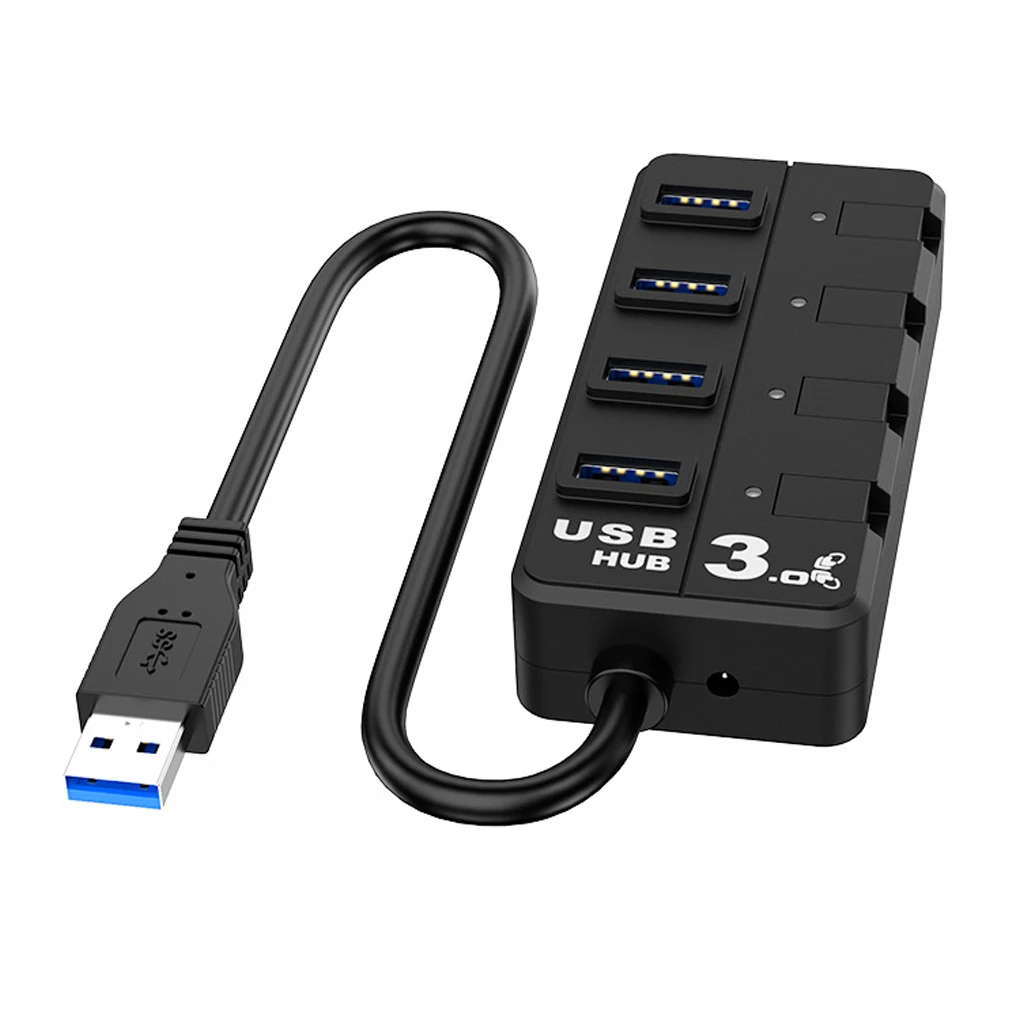 

Office USB 3 0 Hub Dock Keyboard U-disk 4 Ports Adapter Driver-free Splitter Portable Lightweight Desktop PC Supplies
