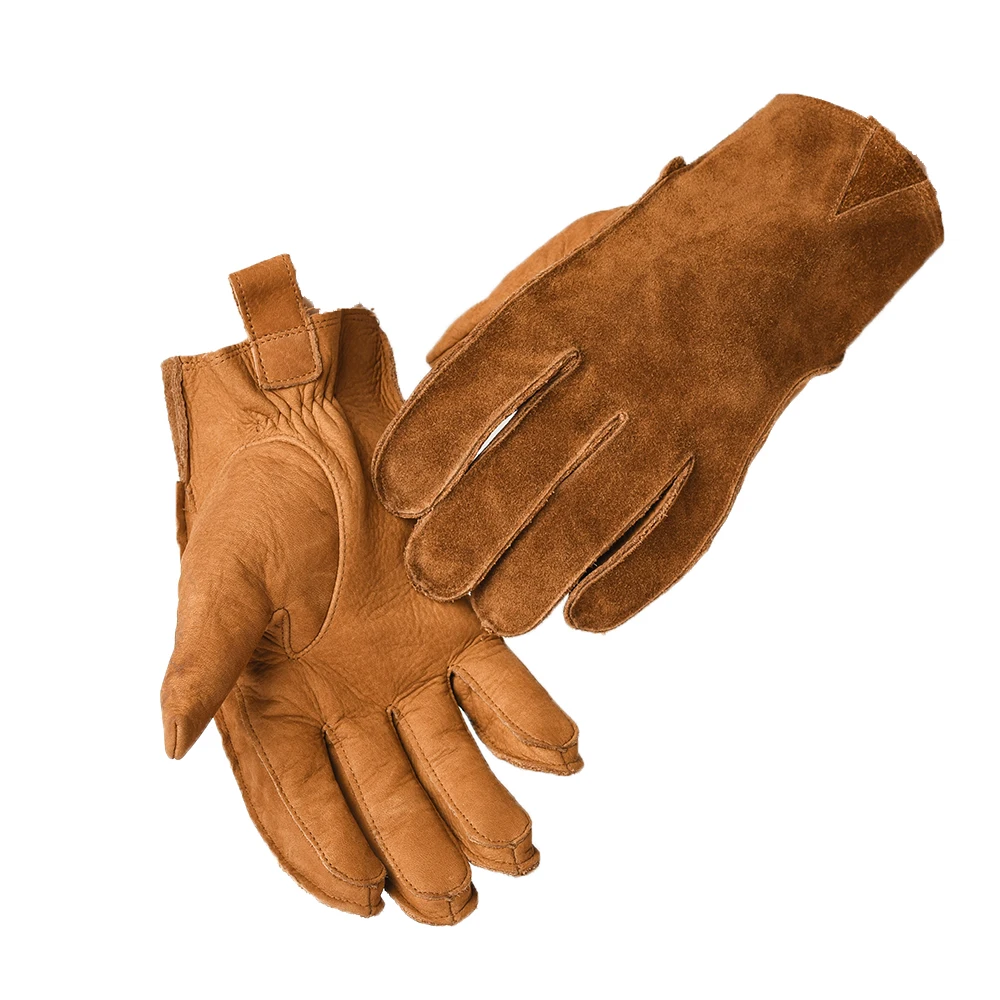 

Spring Autumn Men Motorcycle Moto Gloves High Quality Motorbike Genuine Leather Cycling Full Finger Anti-Slip Gloves NR276