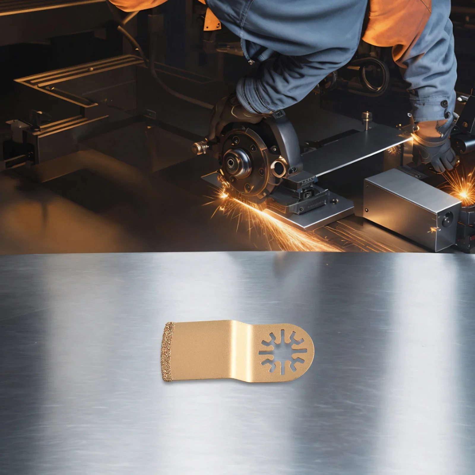 1 шт. золото D- Vissond карбид осциллирующее пильное полотно плитка бетон камень