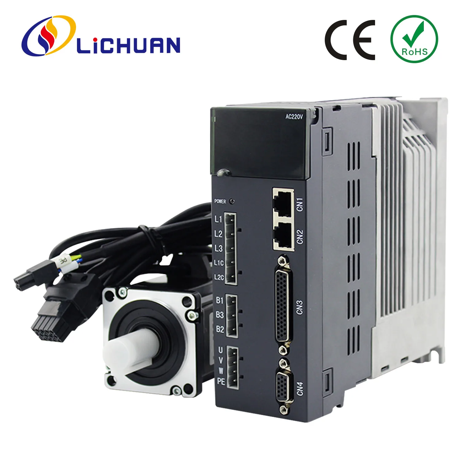 Lichuan A4 220 В 1 5/2 8/3 5 А 200/400/600 Вт Комплект контроллера серводвигателя переменного