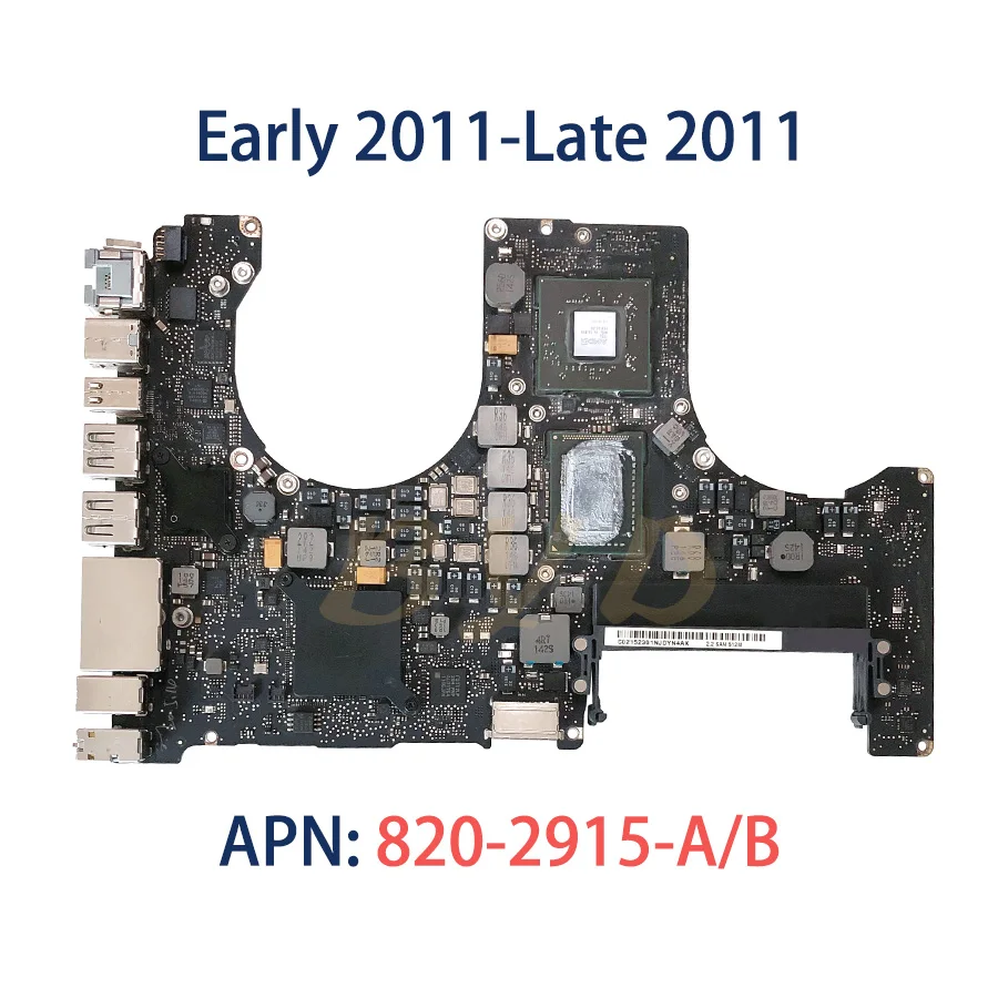 Протестированная оригинальная материнская плата A1286 для ноутбука Macbook Pro 15 дюймов