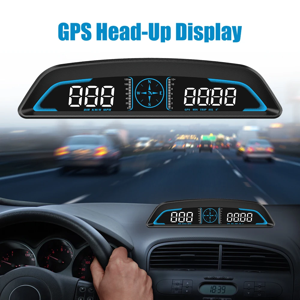Car Speedometer Smart Digital Alarm Reminder Meter G3 GPS HUD Heads Up Display Car Electronics Accessories LED Display Screen