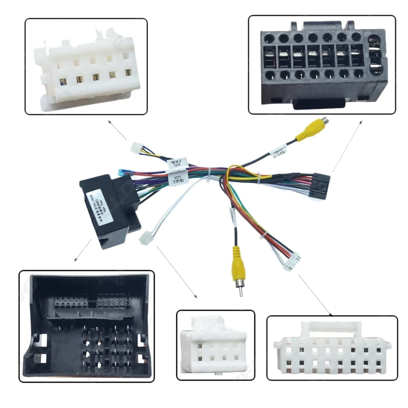 Автомобильный 16-контактный аудиошнур электропроводки с коробкой Canbus для Peugeot 3008