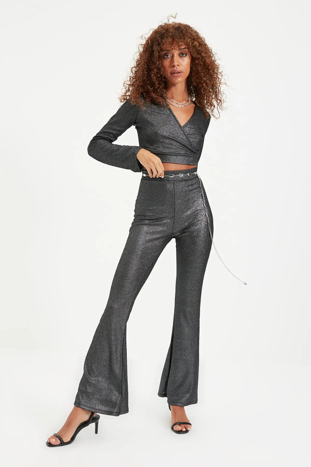 

Trendyol Silvery Pants TPRAW22BZ0665