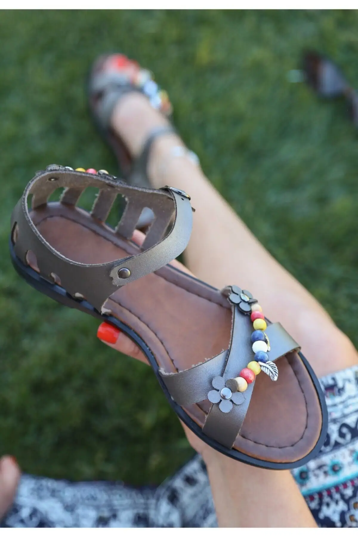 

Сандалии женские из платины и кожи, Повседневная Удобная дышащая светильник жная обувь, лето 2022