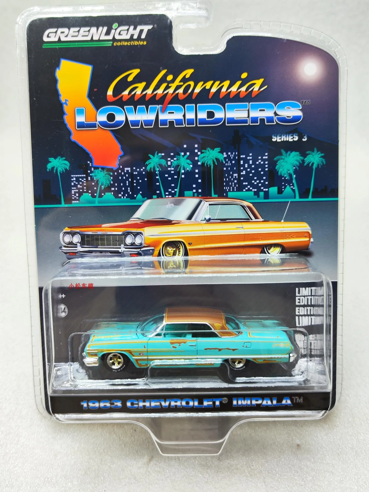 

1: 64 California Low lying Series 3-1963 Chevrolet Impala Collection of car models
