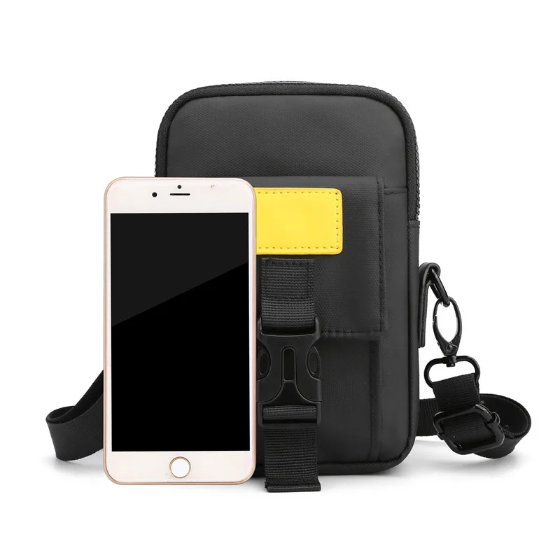 New Men's Sling Bag Outdoor Leisure Single Shoulder Bag Fashion Phone Waist Bag Wholesale Multifunctional Men's Bag