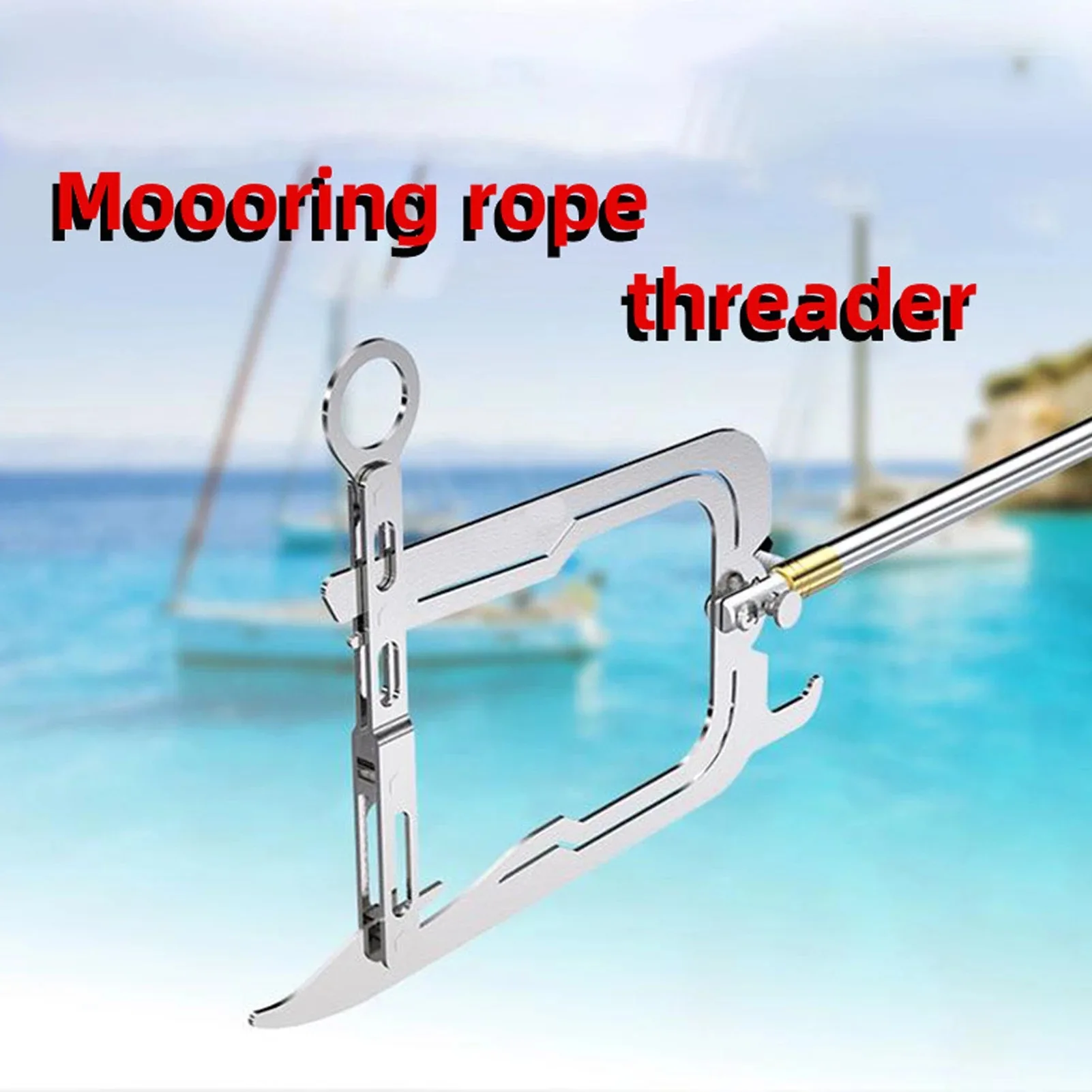 

Multi-Purpose Mooring Rope Dock Hook Stainless Steel Long-distance Threader Portable Stop Ship Kayak Accessories Boat Tool