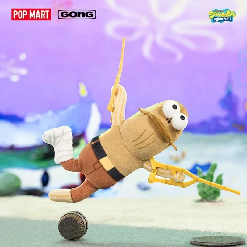 Фото POP MART Bikini Bottom Buddies Series 2: Плюшевые игрушки в закрытой коробке-сюрпризе — необычные фигурки для декора дома и коллекционирования №4
