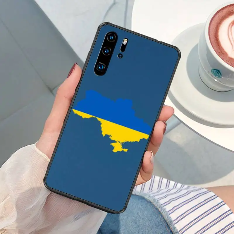 Украинская карта флаг Любовь Сердце Мягкий чехол для телефона Huawei P9 P10 P20 P30 P40 Lite Pro