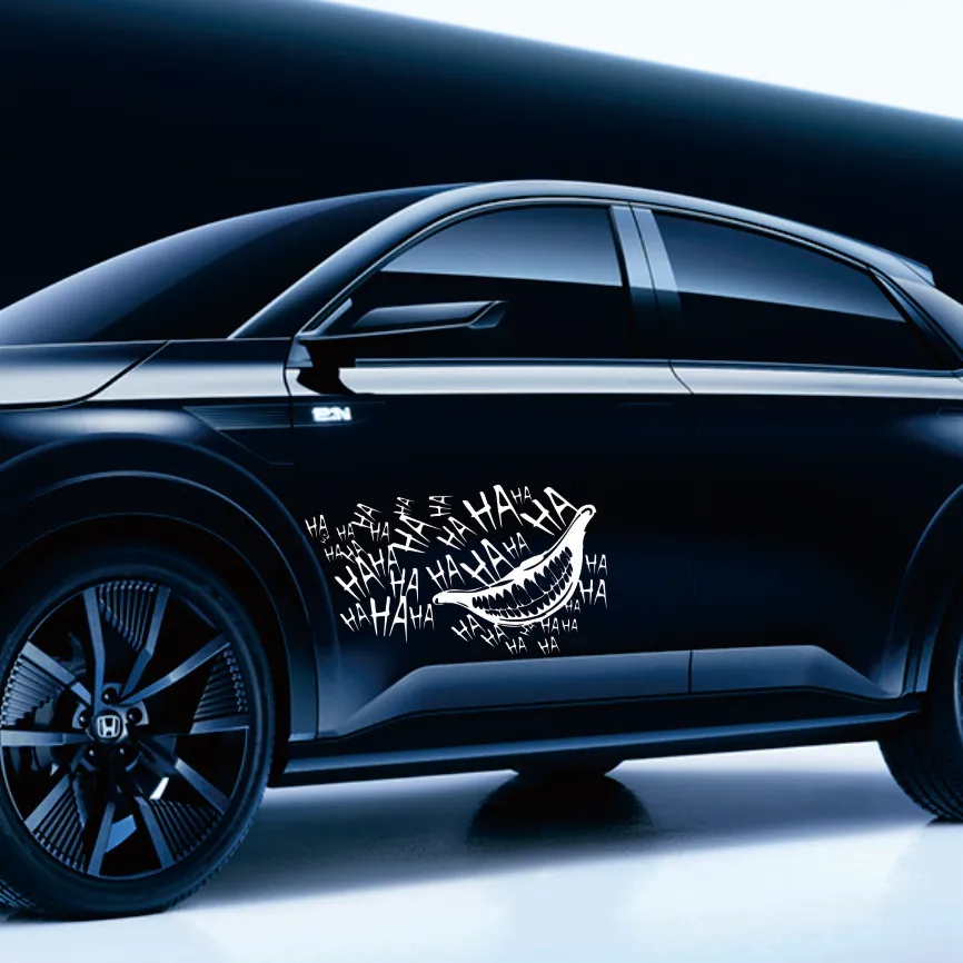 Современный Джокер Смех HAHA автомобильная наклейка на палочки водостойкий бампер