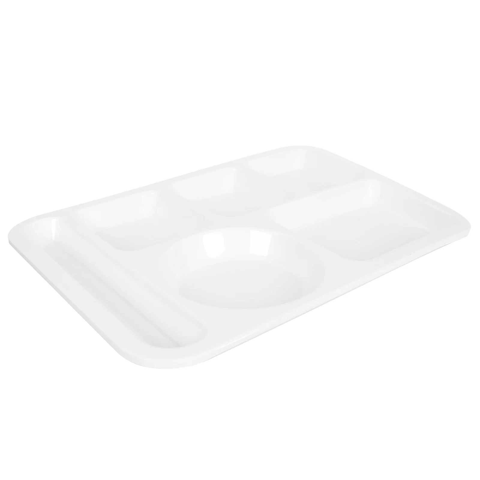

Divided Porcelain Dinner Plate 6 Compartment Unbreakable Divided Melamine Salad