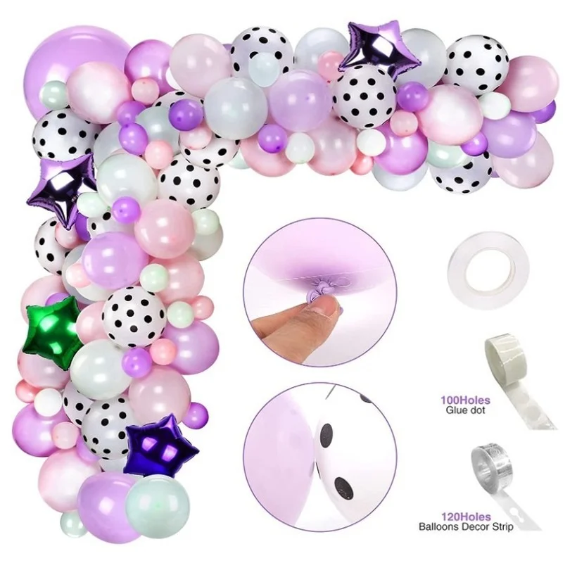 

Surprise Theme Party Macaron Balloon Garland Set Baby Shower Little Girl Surprise Birthday Party Decoration Balloons